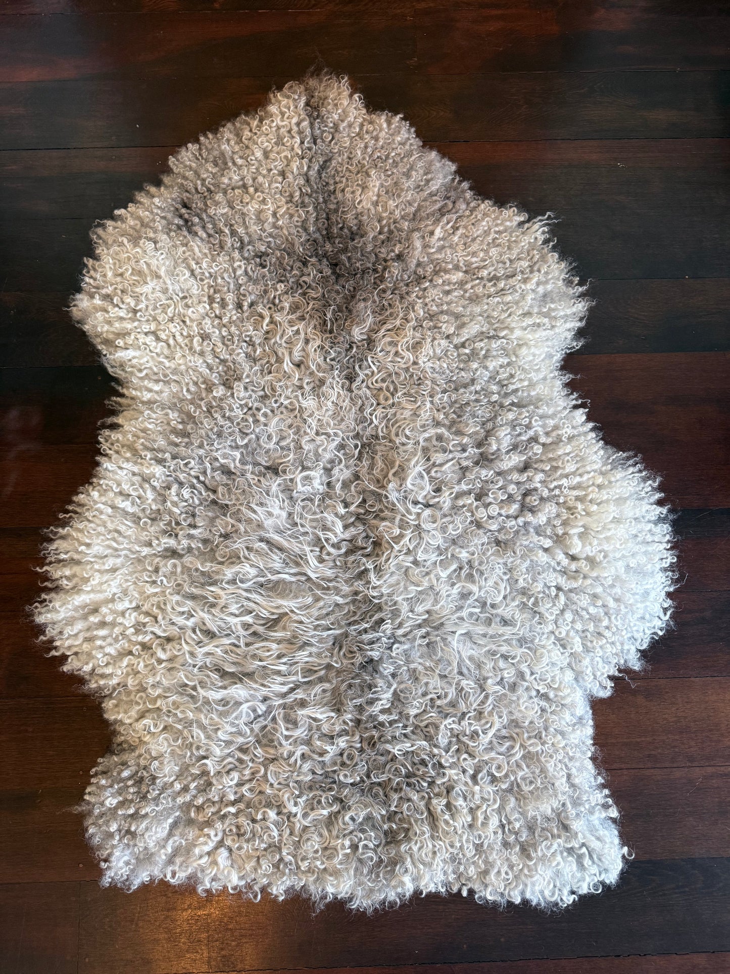 
                  
                    Gotland Sheepskin Rug, White/Light Grey, Long Wool
                  
                